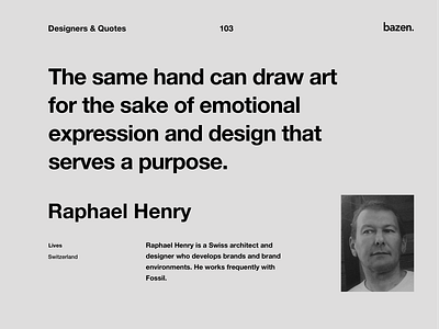 Quote - Raphael Henry art design design agency design art design quote design quotes design thinking design tip designagency designart designthinking designtips inspiration design inspirational quote motivational quotes motivationalquote quote design ui uidesigner uiux uiuxdesign