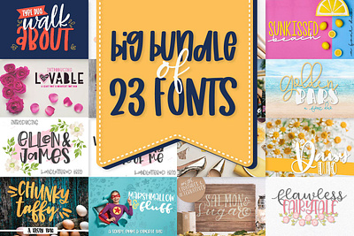 Huge Font Bundle bundle clean design elegant font font design font duo font trio fonts lettering luxury modern popular professional script stylish trend trending trendy typography