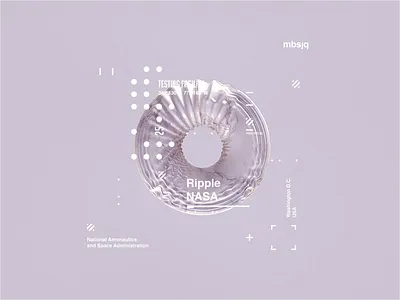 NASA l Ripple c4d c4dr21 cinema4d helvetica holographic motion motiondesign motiondesigner nasa octane octanerender satisfying space type