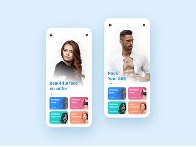 Photo editor for Men & Women app app design apple clean design colours design figma figmadesign inspiration ios minimal mobile photoeditor ui uiux ux