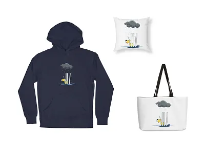 Bad weather t-shirt and prints bag bags branding design designer doodle illustration magnet mug pillow print sticker trending tshirt ui vector weather