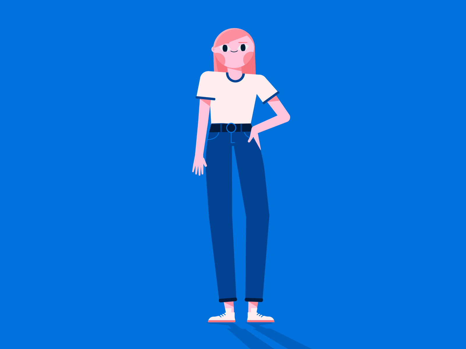 Self Portrait 2d ae after effects animation character gif illustration loop motion graphics vector