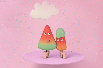 watermelon c4d 插图
