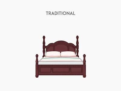 Traditional bed bed furniture