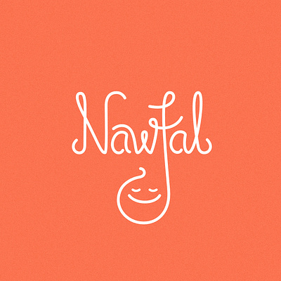 Nawfal baby calligraphy logo type art typography