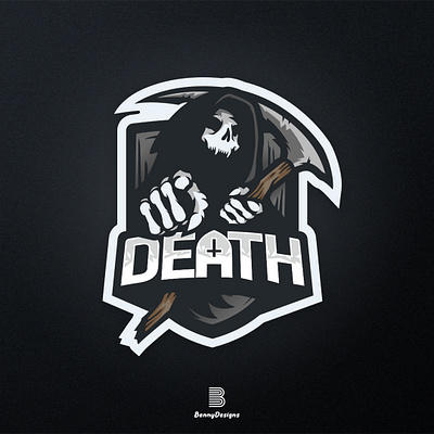 "Death" eSports Logo design esport esportlogo esports illustration logo mascot mascot design mascot logo mascotlogo