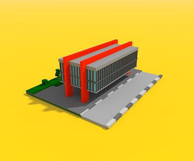 MASP architecture gamedesign magicavoxel masp modeling pixelart