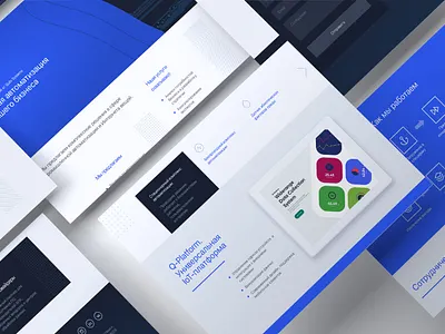 IoT Promo page blue cards design figma figmotion iot landingpage promo promotional design ui web