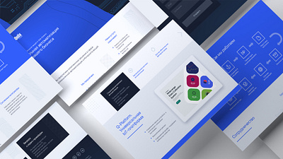 IoT Promo page blue cards design figma figmotion iot landingpage promo promotional design ui web