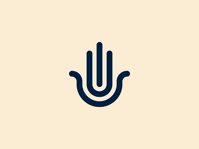 Hand of Hamsa arabic brand brand identity branding design hamsa hand icon logo mark minimal protection symbol