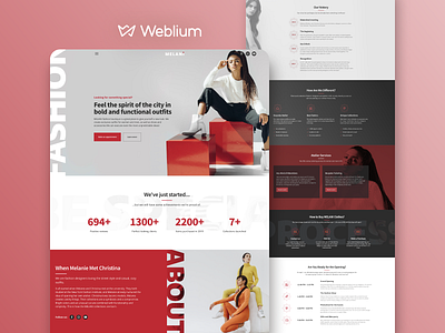 Fashion Atelier template template design templates webdesign website builder