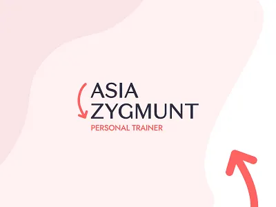 Asia Zygmunt - personal trainer branding coach design fitness flat gym logo logotype personal brand personal branding personal logo personal trainer simple trainer