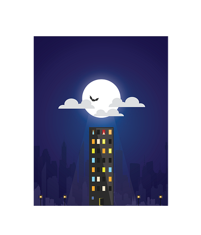 Night Silence cartoon character colors design georgia illustration illustrator vector