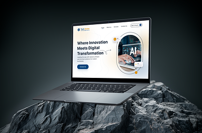 IT Services Landing Page - Website Design brandidentity businessgrowth creativedesign digitalmarketing modernui techstartup userexperience uxcasestudy webappdesign webdesign webdevelopment websitedevelopment