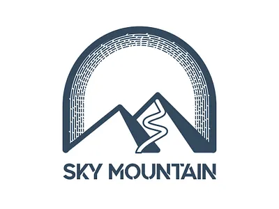 SKY MOUNTAIN affinitydesigner branding branding identity dailylogo dailylogochallenge design logo logodesign mountain mountain logo vector