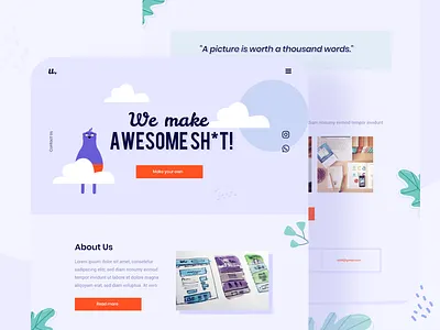 Animation Studio Landing Page agency bgnstd branding design illustration landingpage studio typography uxdesign vector web website