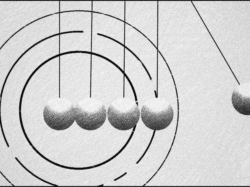 Newton's Cradle 2d animation design motion motion design