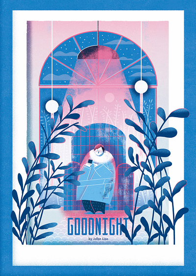 Goodnight-poster art character design digital direction illo illustration illustrator photoshop taiwan