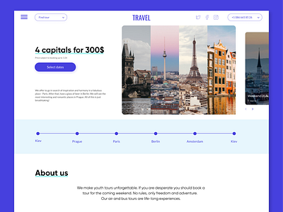 Travel agency concept cityscape concept design dribbble shot travel agency traveling ui ux web website