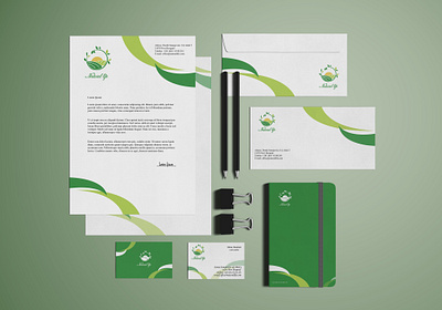 Corporate Identity New life business cards corporate identity graphic design green life logo nature