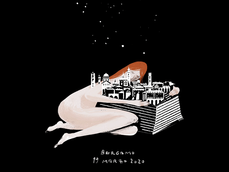 Bergamo Bianca animation bergamo loop motion design