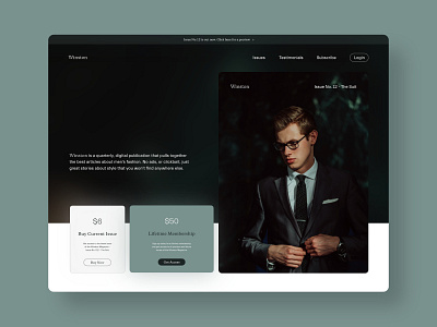 Winston - Quarantine Web Design Explorations concept design exploration fashion mens fashion menswear minimal modern style ui ux web web design webdesign website