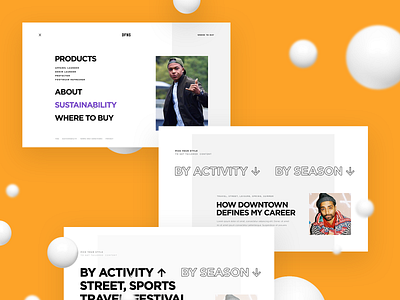 DFNS — Lifestyle Care Products design fashion interface platform sneakers ui web webdesign