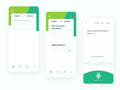 Translate APP design interface ui ux