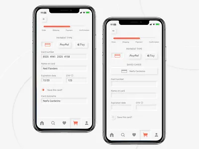 Credit Card Checkout app design card checkout checkout credit card checkout daily ui daily ui challenge dailyui dailyui 002 dailyuichallenge dailyuichallenge 002 neumorphic neumorphism shopping app ui
