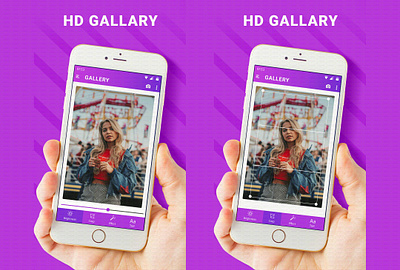 HD Gallary App_1 app branding design ui