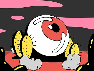 Eyeball analogue animation collage colorful drawing eyeball eyeballs handmade illustration