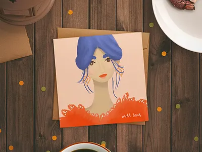 Fashion Female Digital Artwork artwork beautiful girl digital art digital painting fashion fashion illustration female greeting card illustration illustration art illustration digital