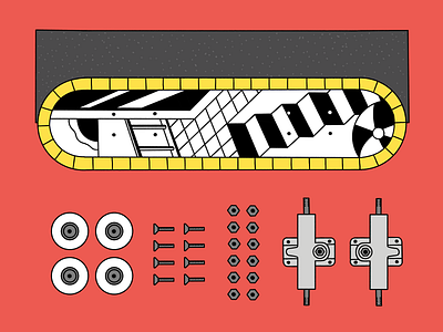 Skate 2/2 colorful drawing illustration line skateboard skateboarding skateboarding art