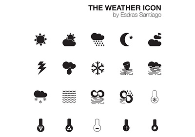 Weather Icons art design icon icon set illustration vector