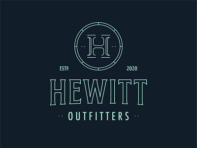 Hewitt Outfitters Pt. 2 branding clothing clothing brand deco elegant h icon letter lockup logo mark outfitters outline seal symbol type typography