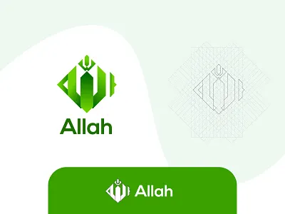 Allah creative design design graphic design icon illustration lettering logo logo design typography vector
