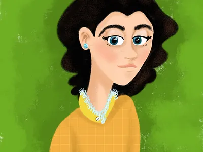 Female Character or Avatar avatar avatar design beautiful black hair character character design digital female gorgeous illustration illustration art procreate woman