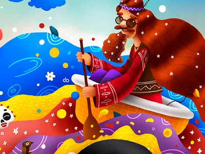 Designing a camper van outlook beatles camper car cartoon cg character hippie hippies illustration love photoshop travel van иллюстрация