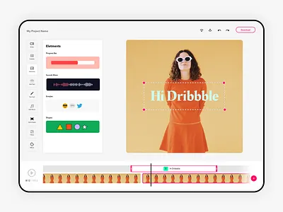 Online Video Editor Timeline - editor instagram instagram stories media progressbar social media soundwave subtitles timeline tools video video editing video editor