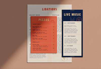 Collateral Design branding collateral menu