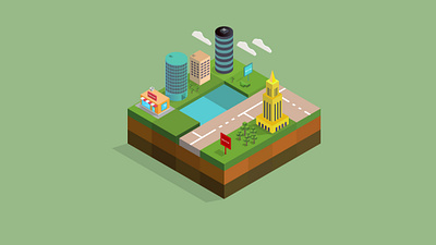 Isometric York City ai design isometric isometric art isometric design isometric illustration motion graphic