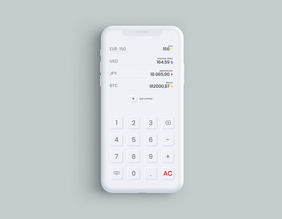 Daily Challenge 004 - A calculator app calculator dailyui design neumorphic neumorphism