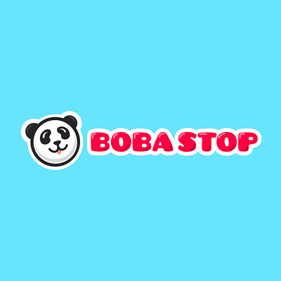 Daily Logo Challenge #3 - Panda Logo affinitydesigner animal logo boba branding bubble tea daily logo challenge dailylogochallenge design dlc logo challenge logochallenge panda vector