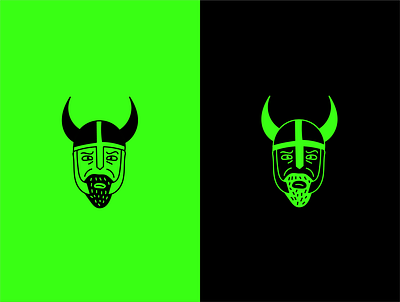 VIKINGS adobe illustrator art black character green illustration illustrator lineart lithuania negative neon positive viking vikings