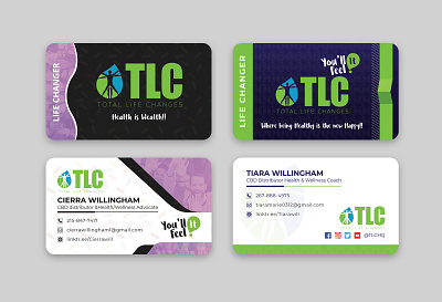 TLC business card design illustration