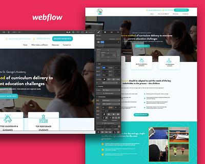 Webflow Website Development ui webflow website concept website design website design and development website designer