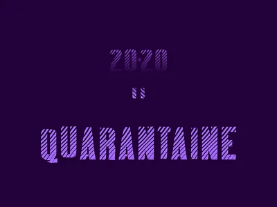 Quarantaine, qui aurait pensé 2020 design design mathematics quarantaine weeklywarmup