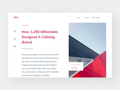 Exploration - Blog post blog blog design blog post typography web webdesign