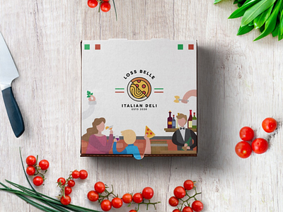 P i z z A logo packaging design