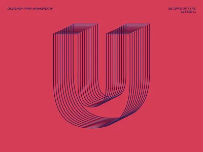 36 Days of Type — Letter U 36days u 36daysoftype 36daysoftype07 challenge design type typedesign typography